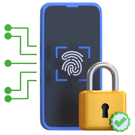 Biometric Authentication  3D Illustration