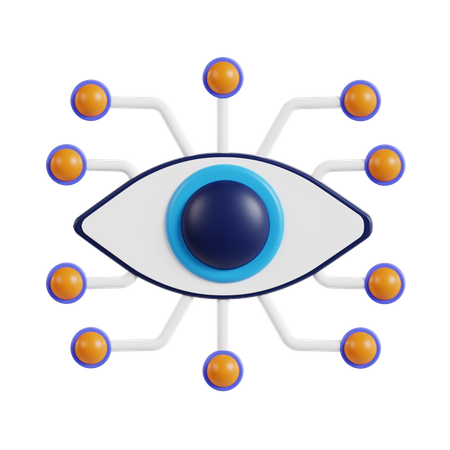 Biometric Eye  3D Icon