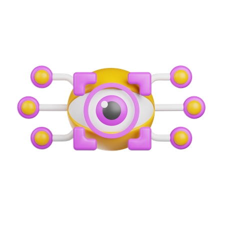 Biometric Eye  3D Icon
