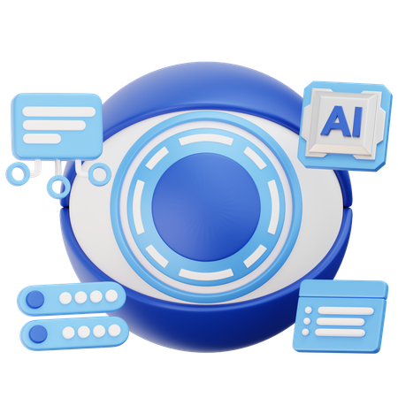 Biometric Eye  3D Icon