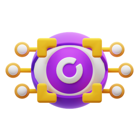 Biometric Eye  3D Icon