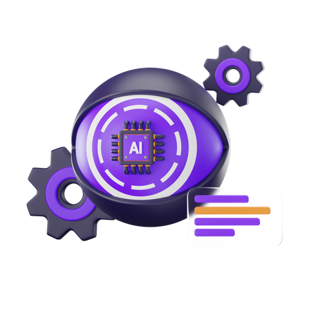 Biometric Eye  3D Icon