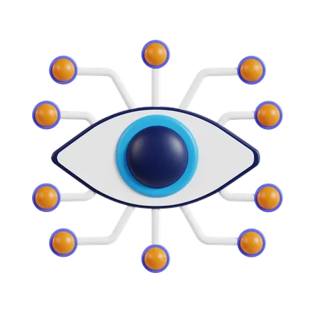 Biometric Eye  3D Icon