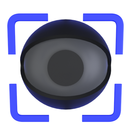 Biometric Eye Scan  3D Icon