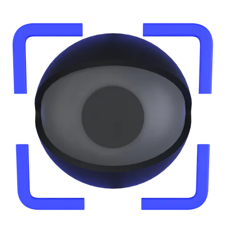 Biometric Eye Scan  3D Icon