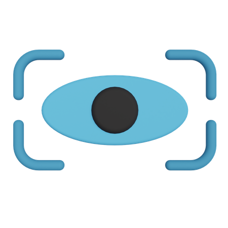 Biometric Eye Scan  3D Icon