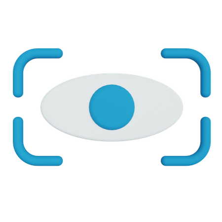 Biometric Eye Scan  3D Icon