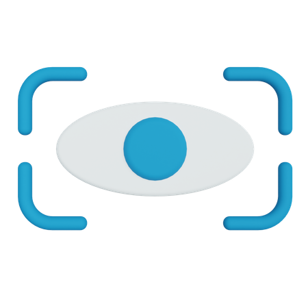 Biometric Eye Scan  3D Illustration