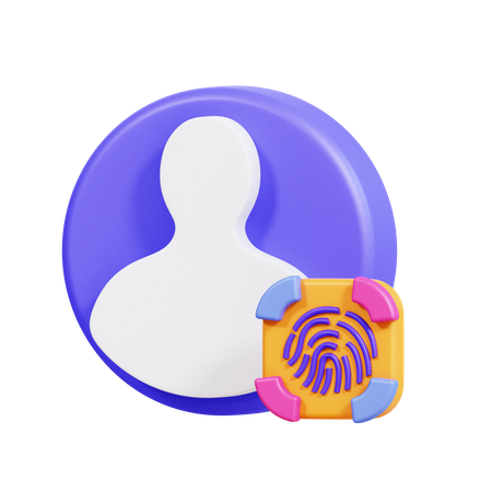 Biometric Id  3D Icon