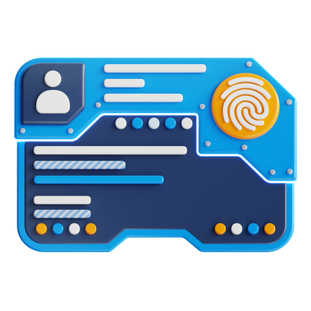 BIOMETRIC ID  3D Icon