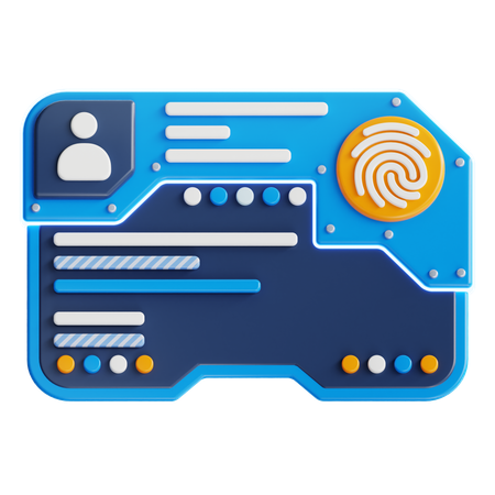 BIOMETRIC ID  3D Icon