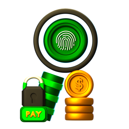 Biometric Identification  3D Icon