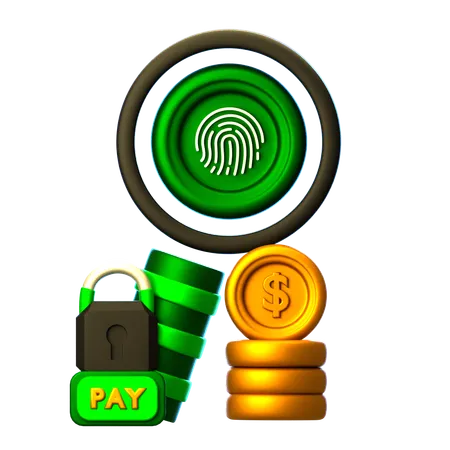 Biometric Identification  3D Icon