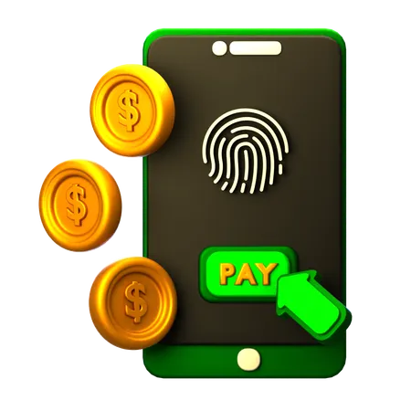 Biometric Identification  3D Icon