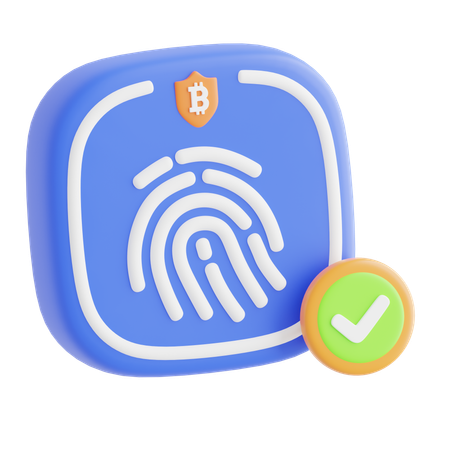 Biometric Identification  3D Icon