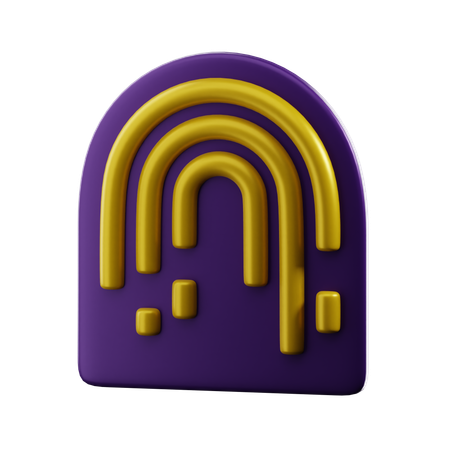 Biometric Identification  3D Icon