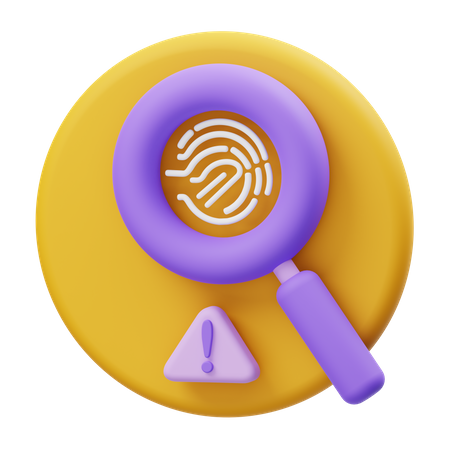 Biometric identification  3D Icon