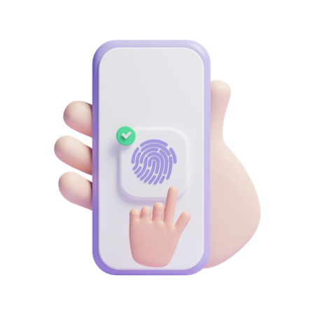 Biometric Identification  3D Icon