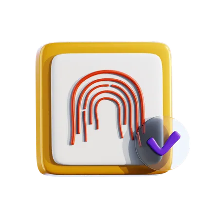 Biometric scan  3D Icon
