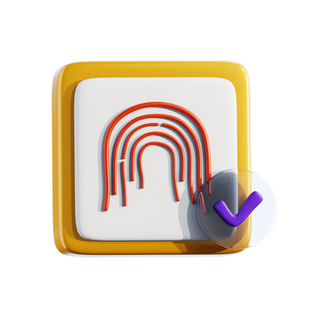 Biometric scan  3D Icon