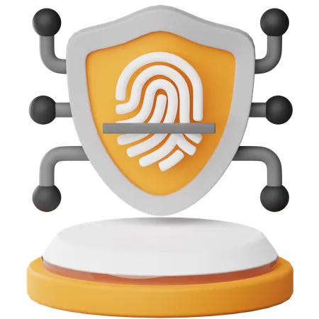 Biometric Security  3D Icon