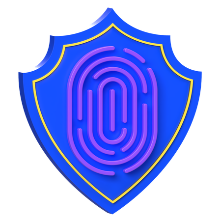 Biometric Security  3D Icon