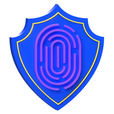 Biometric Security  3D Icon