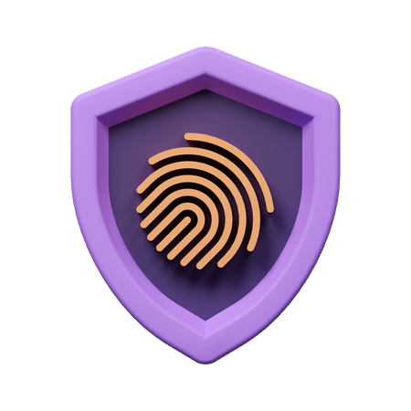 Biometric Security  3D Icon