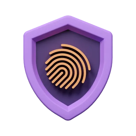 Biometric Security  3D Icon