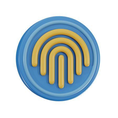 Biometric Security  3D Icon