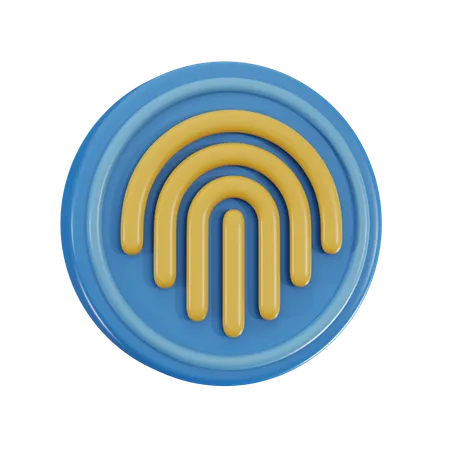 Biometric Security  3D Icon