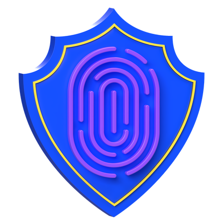 Biometric Security  3D Icon