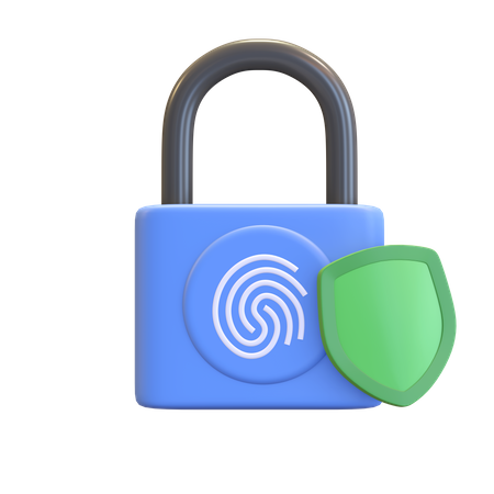 Biometric security  3D Icon