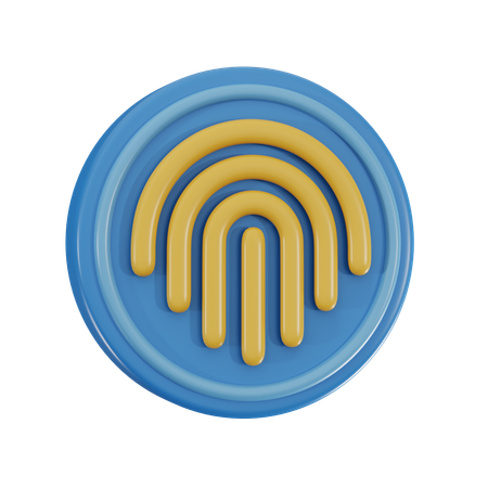 Biometric Security  3D Icon