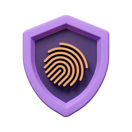 Biometric Security 3D Icon
