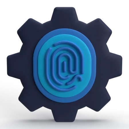 Biometric Setting  3D Icon