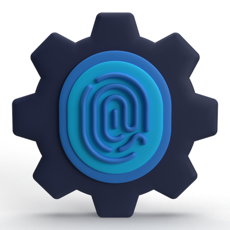 Biometric Setting  3D Icon