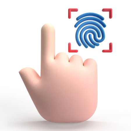 Biométrico  3D Icon