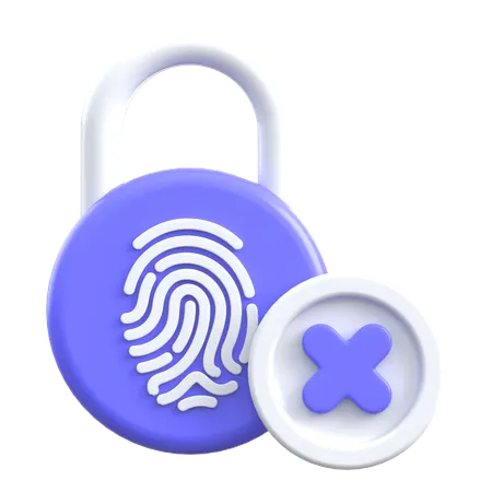 Biométrico  3D Icon