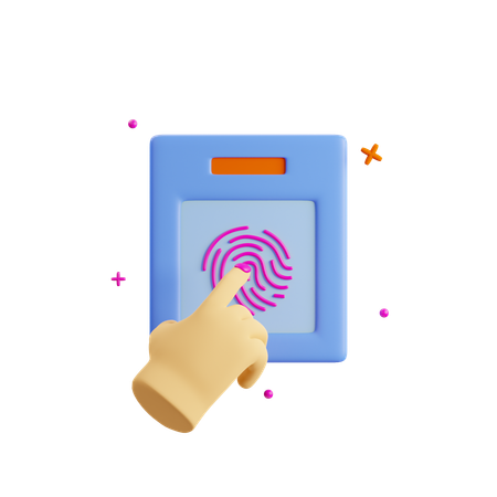 Biométrico  3D Icon