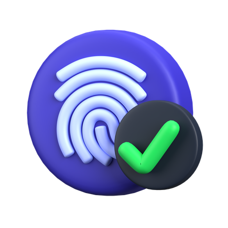 Biometrics  3D Icon