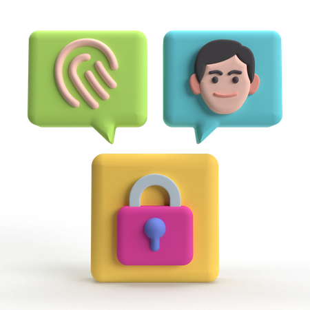 Biometrische  3D Icon