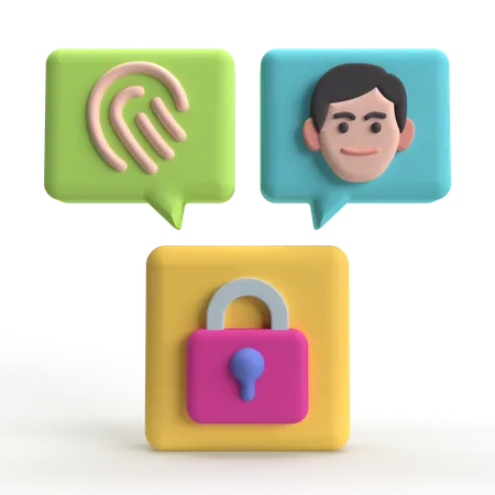 Biometrische  3D Icon