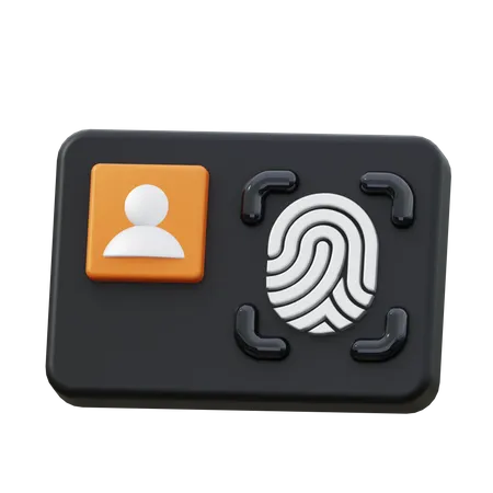 Biometrische ID  3D Icon