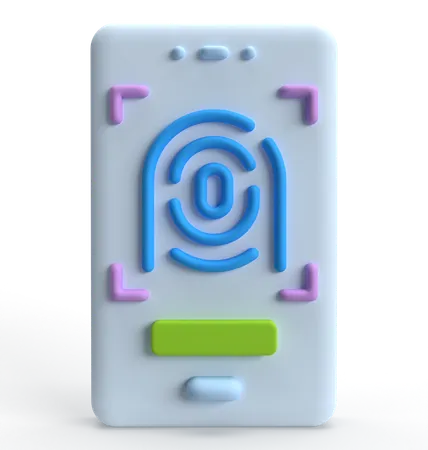 Biométrique  3D Icon