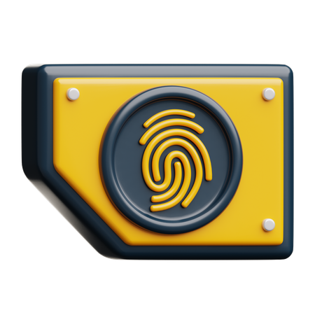 Biométrique  3D Icon