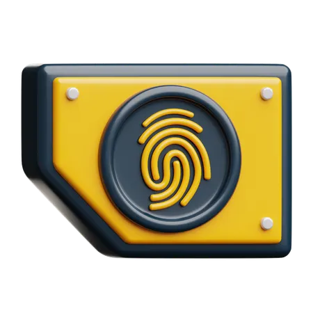 Biométrique  3D Icon