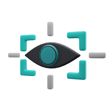 Biometrischer Augenscan  3D Illustration