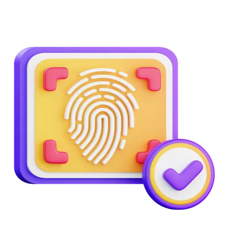 Biometrischer Scan  3D Icon