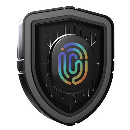 Biometrischer Schutz  3D Icon